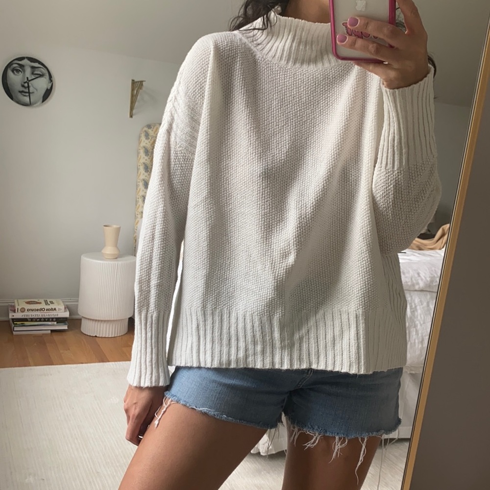 Anthropologie White Sweater